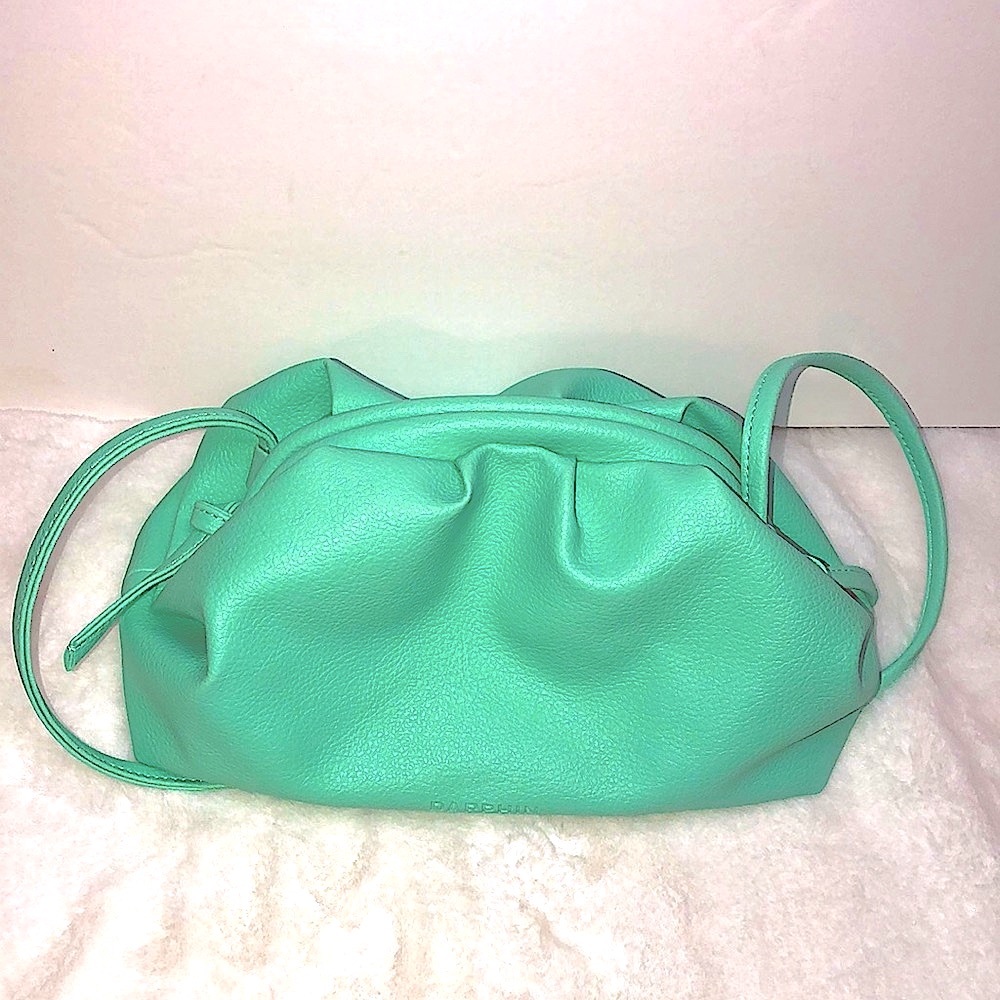 Rare Mint Cloud Dumpling Mini Pouch Crossbody Bag - image 3
